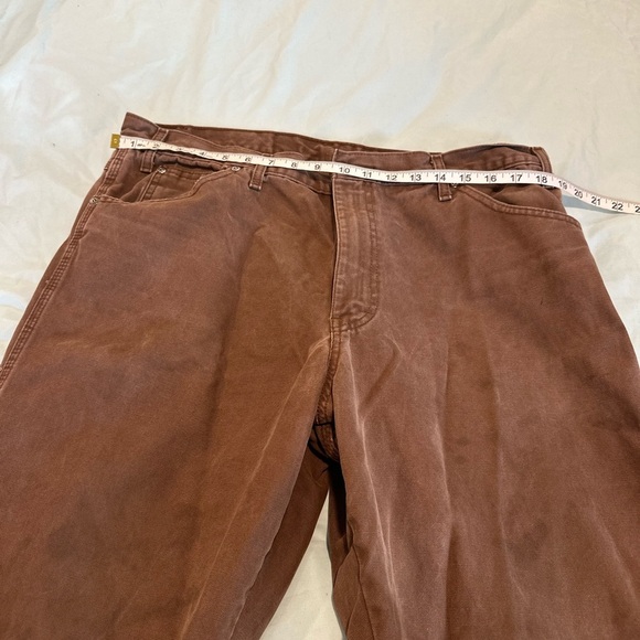 Bundle 2 Pair Dickie Work Pants. Dark chocolate brown 38x34. Duck brown 38x32. - Picture 3 of 14